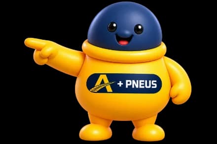 Mascotte qui pointe du doigt